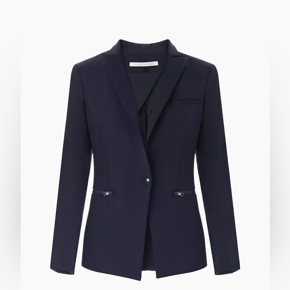 NWT Veronica Beard Navy Blue Scuba Jacket - Picture 1 of 7